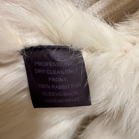 Authentic Rabbit Fur Cardigan - Picture 4 of 5